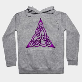 Triangle Knot With Doubled Threads Purple Hoodie